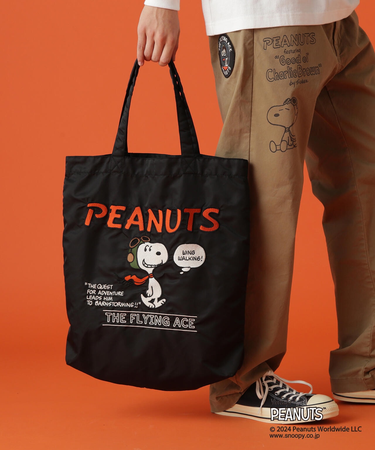 《AVIREX × PEANUTS》TOTE BAG "FLYING ACE" / トートバッグ "トートバッグ" / ピーナッツ 