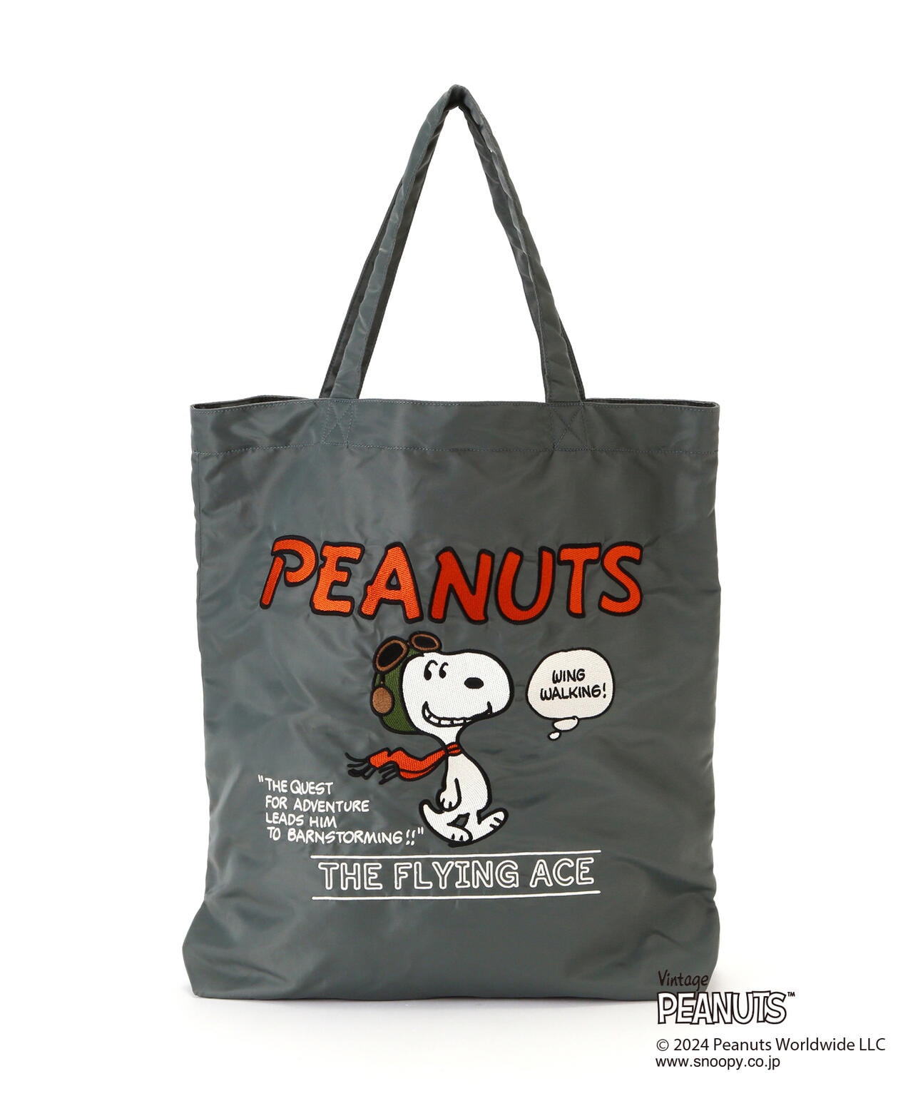 《AVIREX × PEANUTS》TOTE BAG "FLYING ACE" / トートバッグ "トートバッグ" / ピーナッツ 