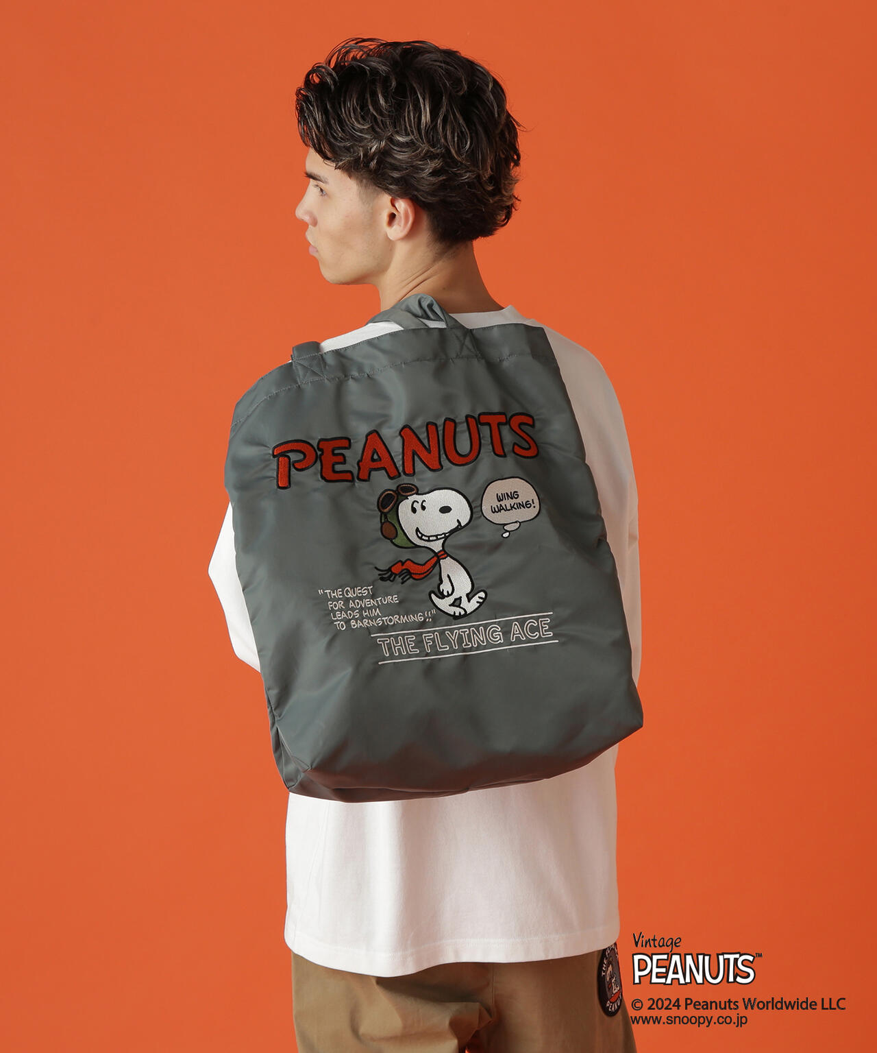 《AVIREX × PEANUTS》TOTE BAG "FLYING ACE" / トートバッグ "トートバッグ" / ピーナッツ 