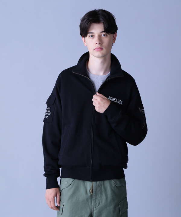 FATIGUE STAND ZIPUP SWEAT / ファティーグ ジップアップ スウェット  / AVIREX / アヴィレックス