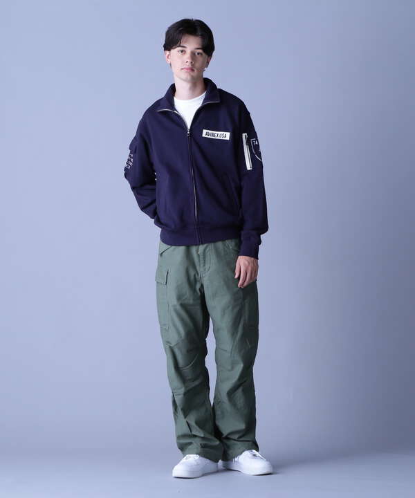 FATIGUE STAND ZIPUP SWEAT / ファティーグ ジップアップ スウェット  / AVIREX / アヴィレックス