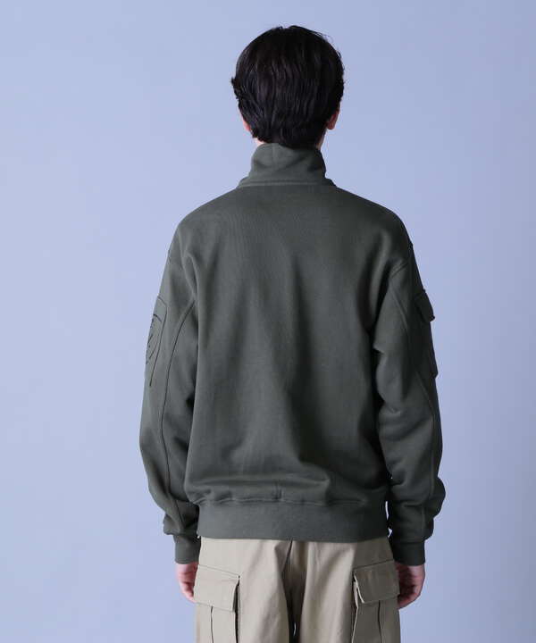 FATIGUE STAND ZIPUP SWEAT / ファティーグ ジップアップ スウェット  / AVIREX / アヴィレックス