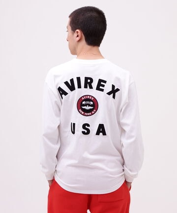 VARSITY LOGO L/S T-SHIRT / バーシティ ロゴ 長袖Tシャツ/ AVIREX /アヴィレックス