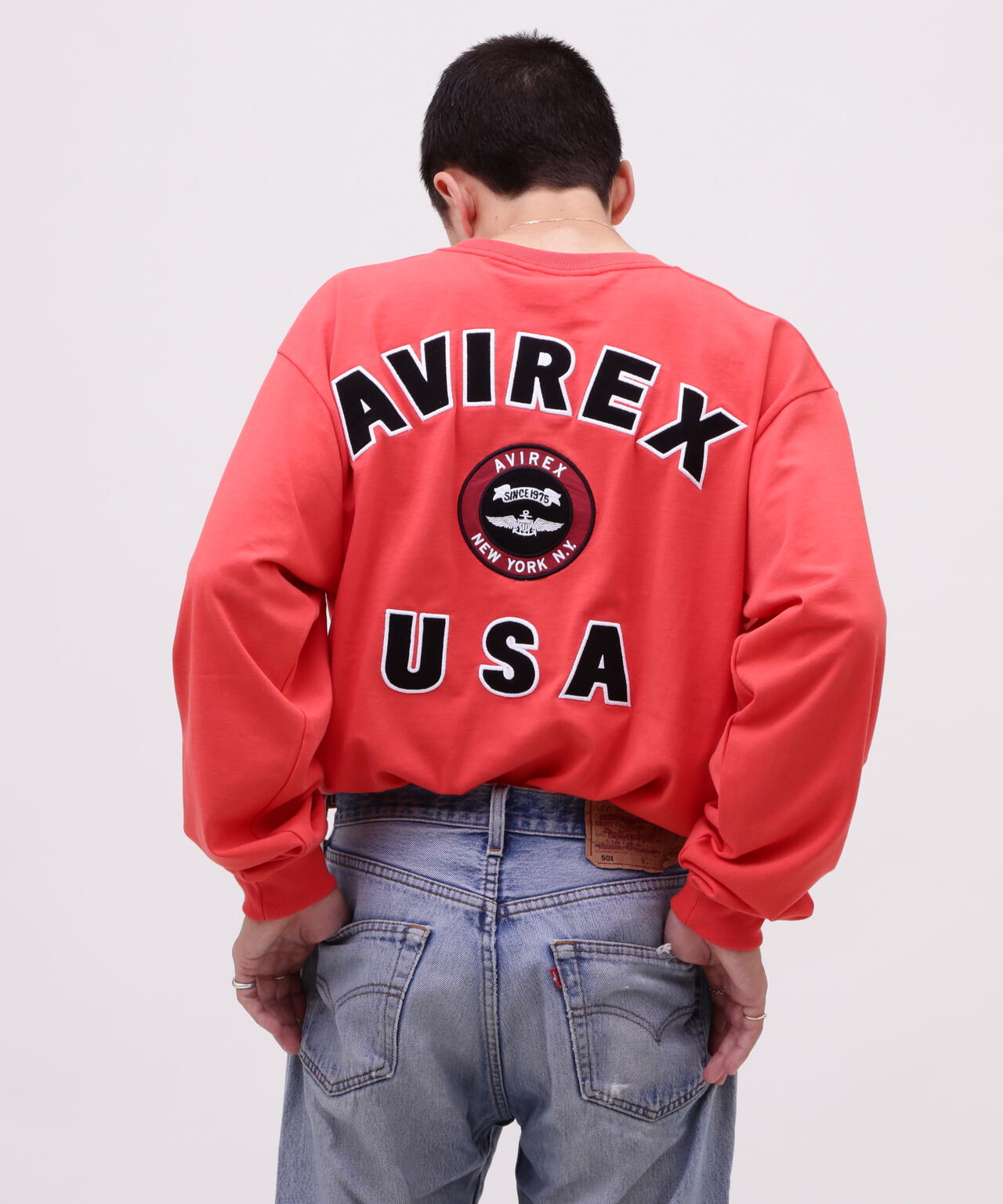 VARSITY LOGO L/S T-SHIRT / バーシティ ロゴ 長袖Tシャツ/ AVIREX /アヴィレックス | AVIREX (  アヴィレックス ) | US ONLINE STORE（US オンラインストア）