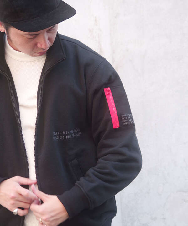 《WEB&DEPOT限定》REMODEL DESIGN STAND ZIP SWEAT/リモデル ジップ スウェット