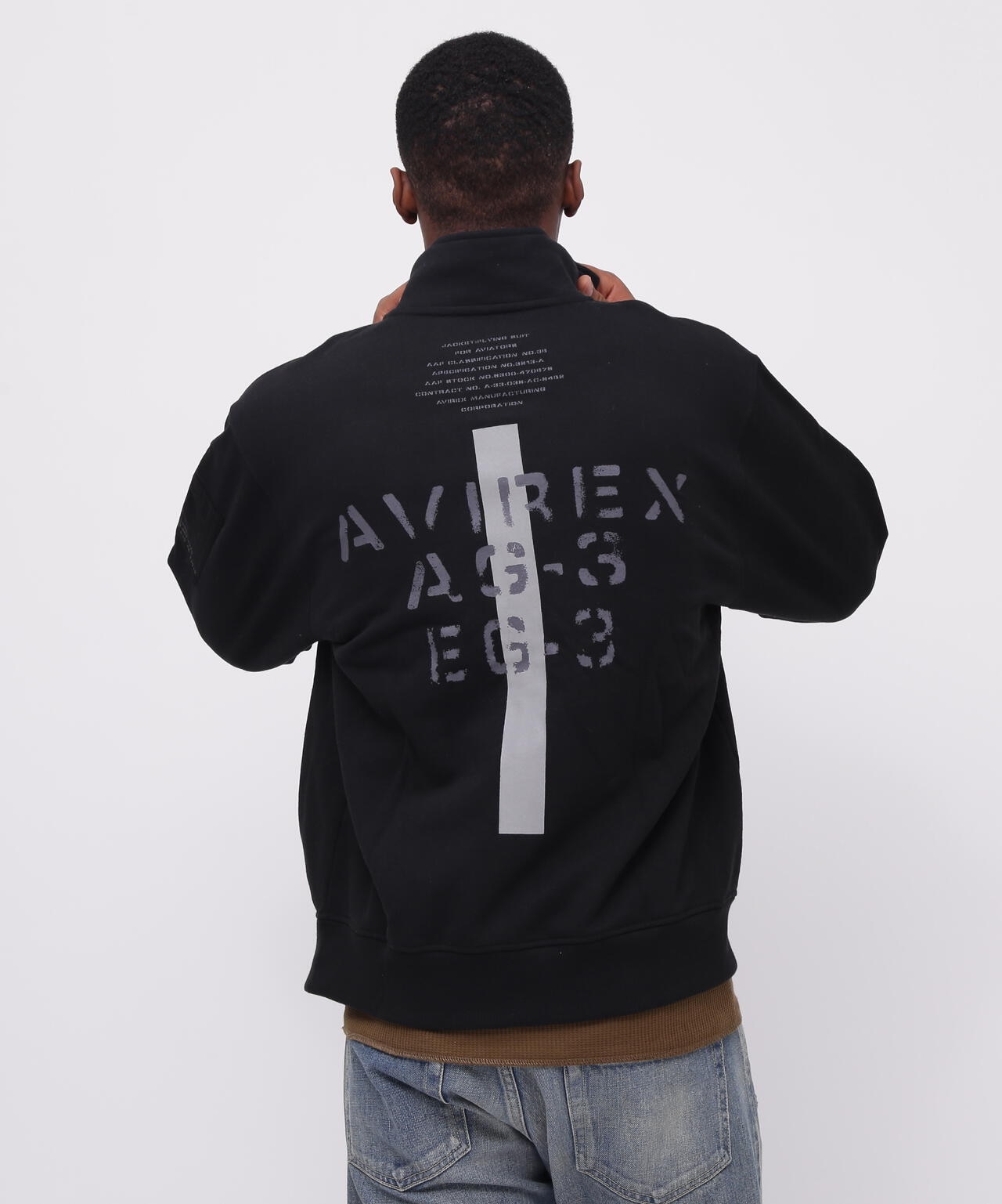 WEB&DEPOT限定》REMODEL DESIGN STAND ZIP SWEAT/リモデル ジップ スウェット | AVIREX ( アヴィレックス  ) | US ONLINE STORE（US オンラインストア）