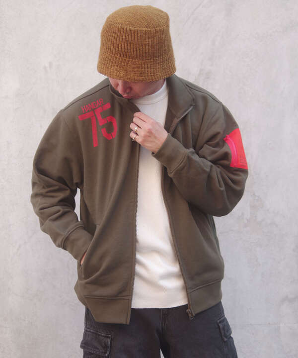 《WEB&DEPOT限定》REMODEL DESIGN STAND ZIP SWEAT/リモデル ジップ スウェット