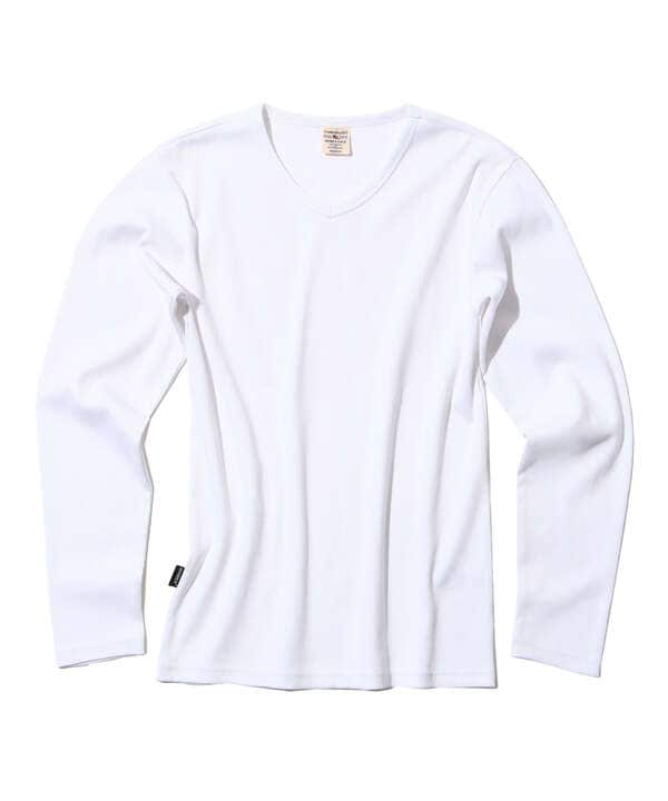 《DAILY》RIB L/S V-NECK T-SHIRT/リブ 長袖 ブイネック Tシャツ  デイリーウェア