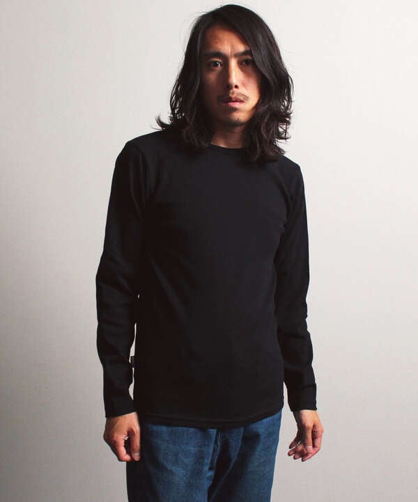 《DAILY/デイリー》RIB L/S CREW NECK T-SHIRT/リブ 長袖 クルーネック Tシャツ  デイリーウェア