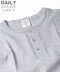 《DAILY/デイリー》RIB L/S HENLEY NECK T-SHIRT/リブ 長袖 ヘンリーネック Tシャツ  デイリーウェア