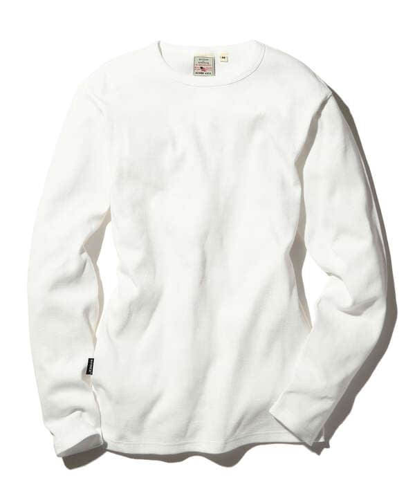 《DAILY/デイリー》MINI WAFFLE CREW-NECK L/S T-SHIRT/ミニワッフル クルーネック 長袖 Tシャツ