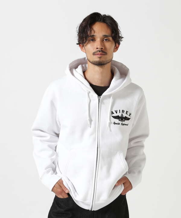 VARSITY LOGO SWEAT ZIP UP PARKA /バーシティ ロゴ スウェット ジップアップ パーカー（7834931002） |  AVIREX ( アヴィレックス ) | 【公式】通販 MIX.Tokyo