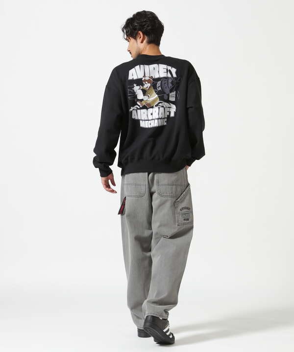 《WEB&DEPOT限定》FLIGHT MECHANIC CREW NECK SWEAT / フライト メカニック クルーネック スウェット