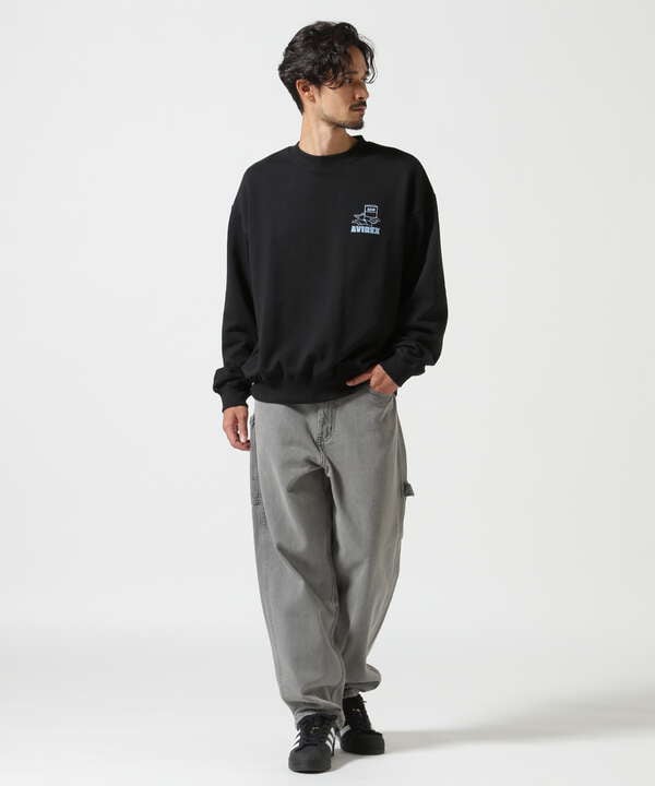 《WEB&DEPOT限定》FLIGHT MECHANIC CREW NECK SWEAT / フライト メカニック クルーネック スウェット