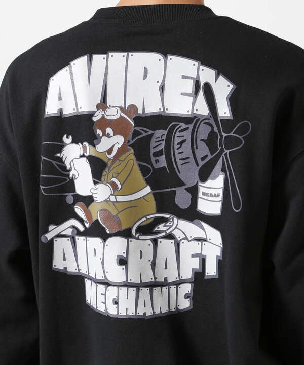 《WEB&DEPOT限定》FLIGHT MECHANIC CREW NECK SWEAT / フライト メカニック クルーネック スウェット