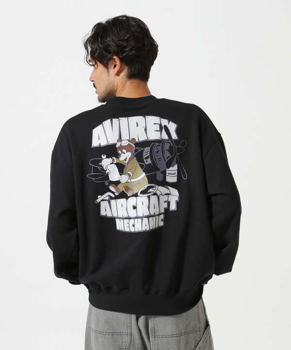 《WEB&DEPOT限定》FLIGHT MECHANIC CREW NECK SWEAT / フライト メカニック クルーネック スウェット