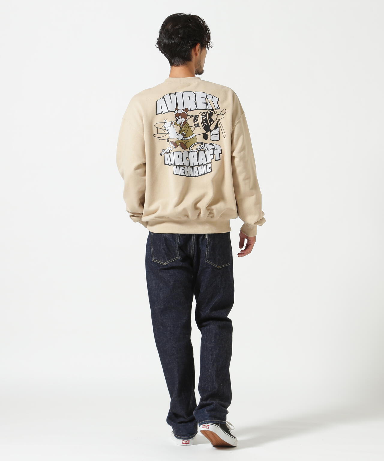 WEB&DEPOT限定》FLIGHT MECHANIC CREW NECK SWEAT / フライト