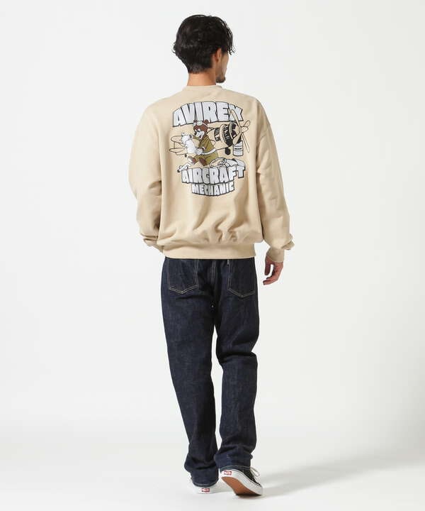 《WEB&DEPOT限定》FLIGHT MECHANIC CREW NECK SWEAT / フライト メカニック クルーネック スウェット