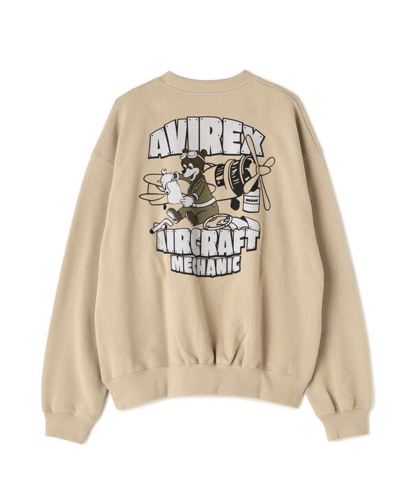 《WEB&DEPOT限定》FLIGHT MECHANIC CREW NECK SWEAT / フライト メカニック クルーネック スウェット