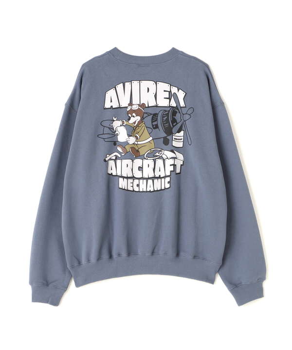 《WEB&DEPOT限定》FLIGHT MECHANIC CREW NECK SWEAT / フライト メカニック クルーネック スウェット