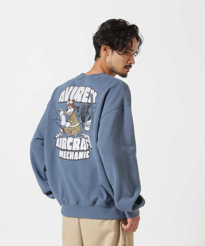 《WEB&DEPOT限定》FLIGHT MECHANIC CREW NECK SWEAT / フライト メカニック クルーネック スウェット