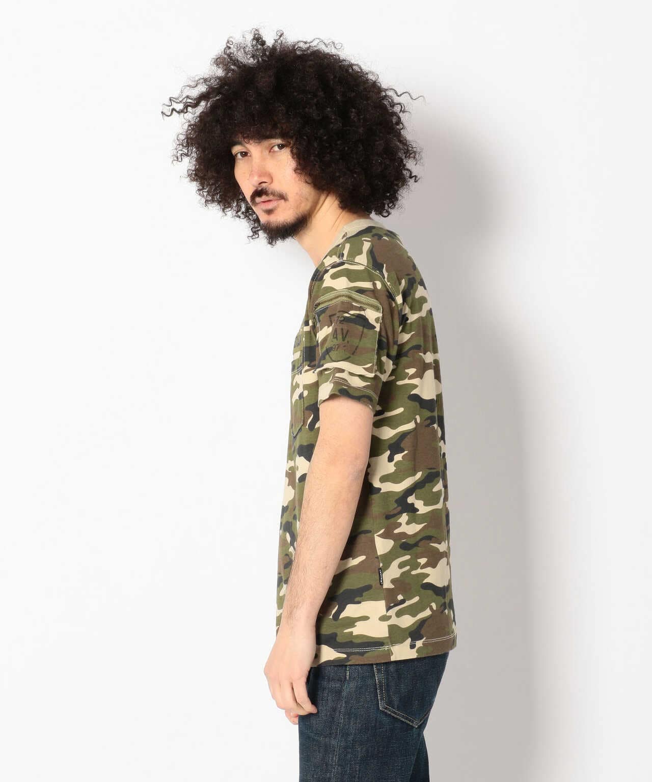 迷彩 ファティーグ TシャツS/S CAMOUFLAGE FATIGUE T-SHIRT | AVIREX