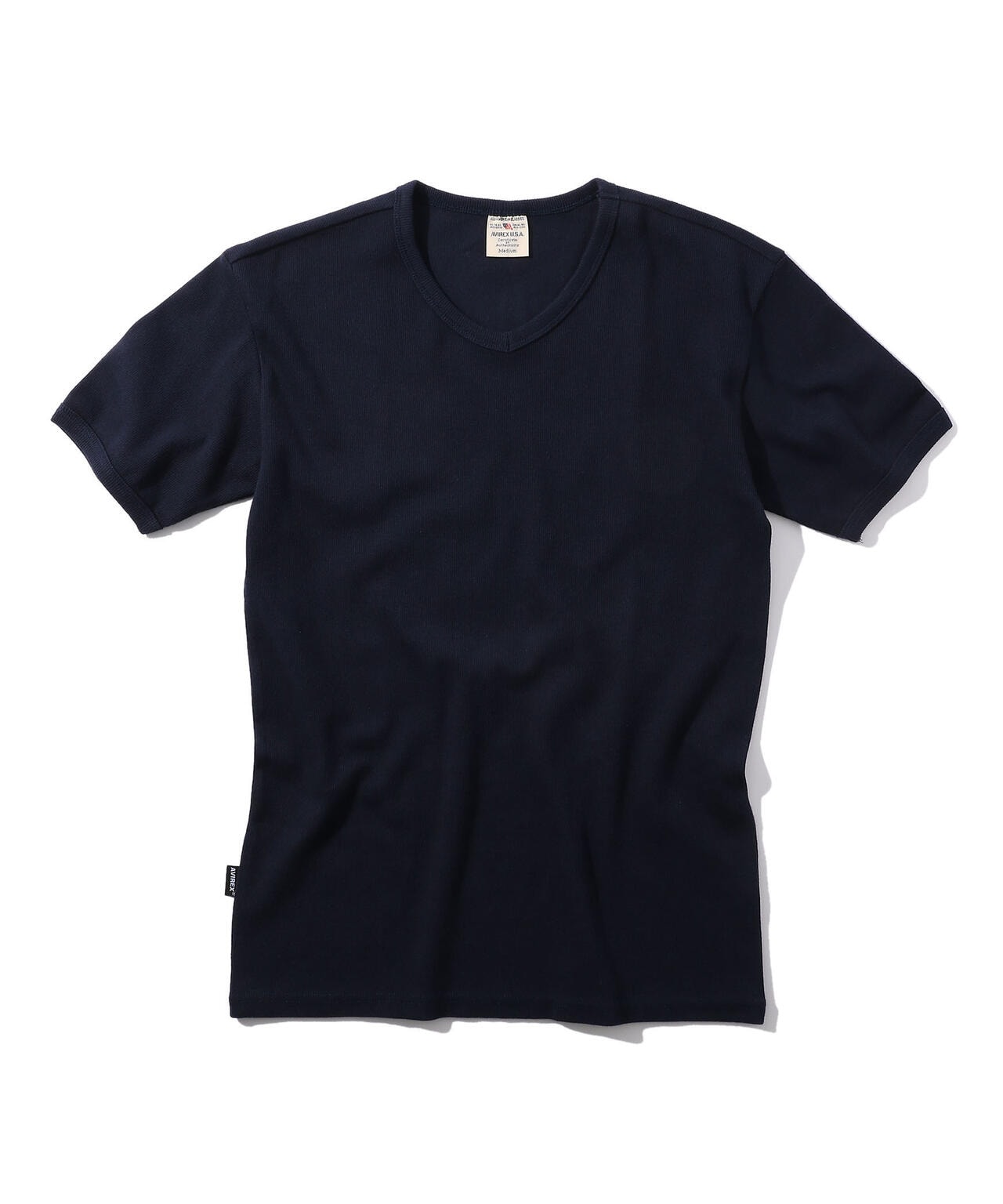 《DAILY/デイリー》RIB S/S V-NECK T-SHIRT/リブ 半袖 ブイネック Tシャツ  デイリーウェア