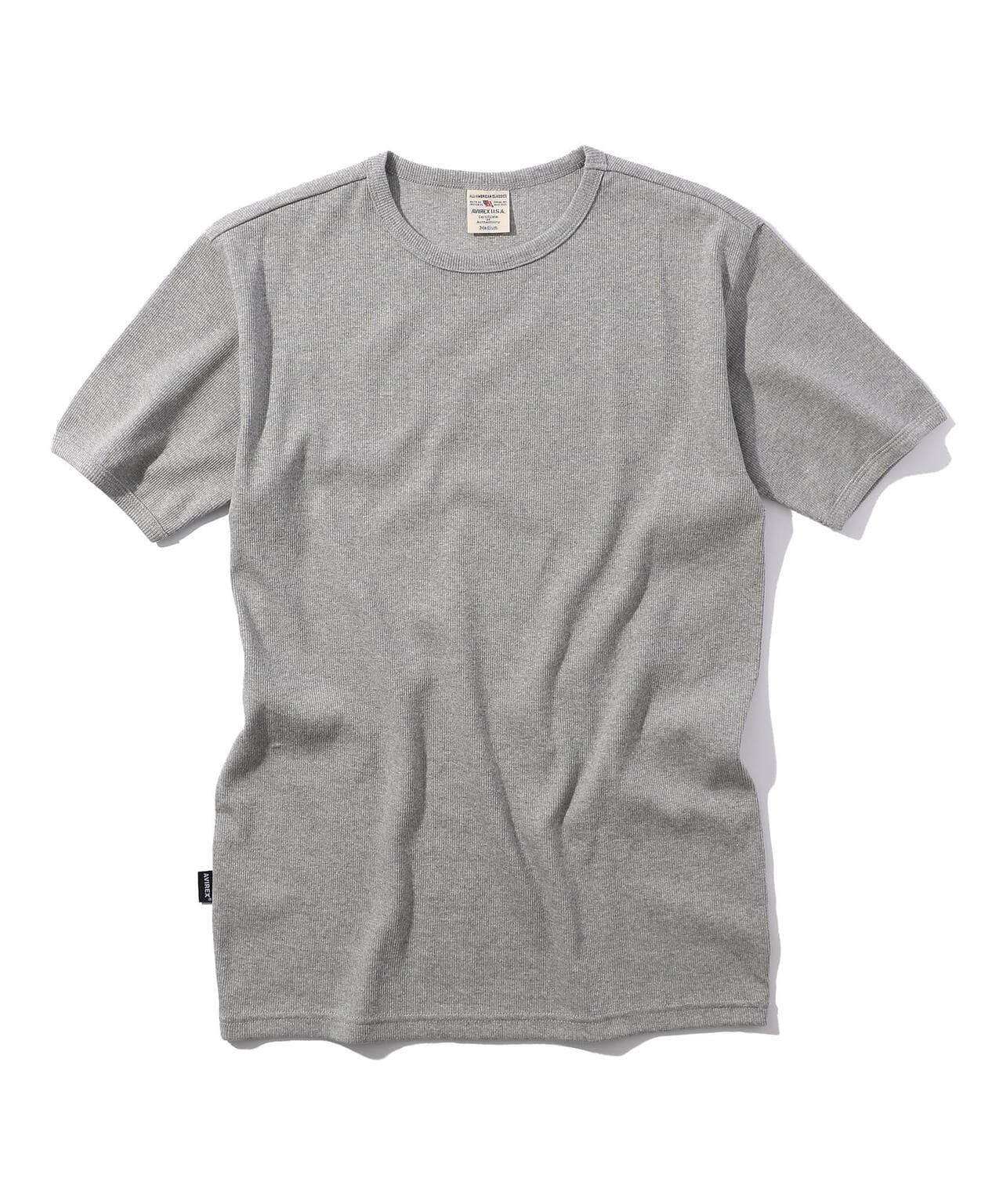 《DAILY/デイリー》RIB S/S CREW NECK T-SHIRT/リブ 半袖 クルーネック Tシャツ  デイリーウェア