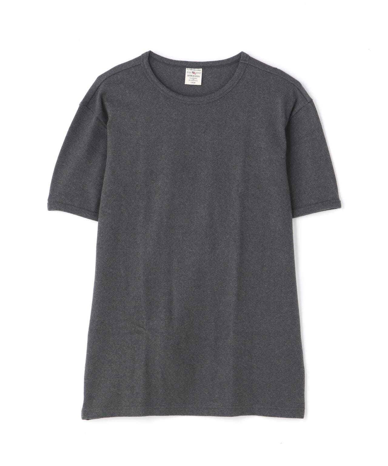 《DAILY/デイリー》RIB S/S CREW NECK T-SHIRT/リブ 半袖 クルーネック Tシャツ  デイリーウェア