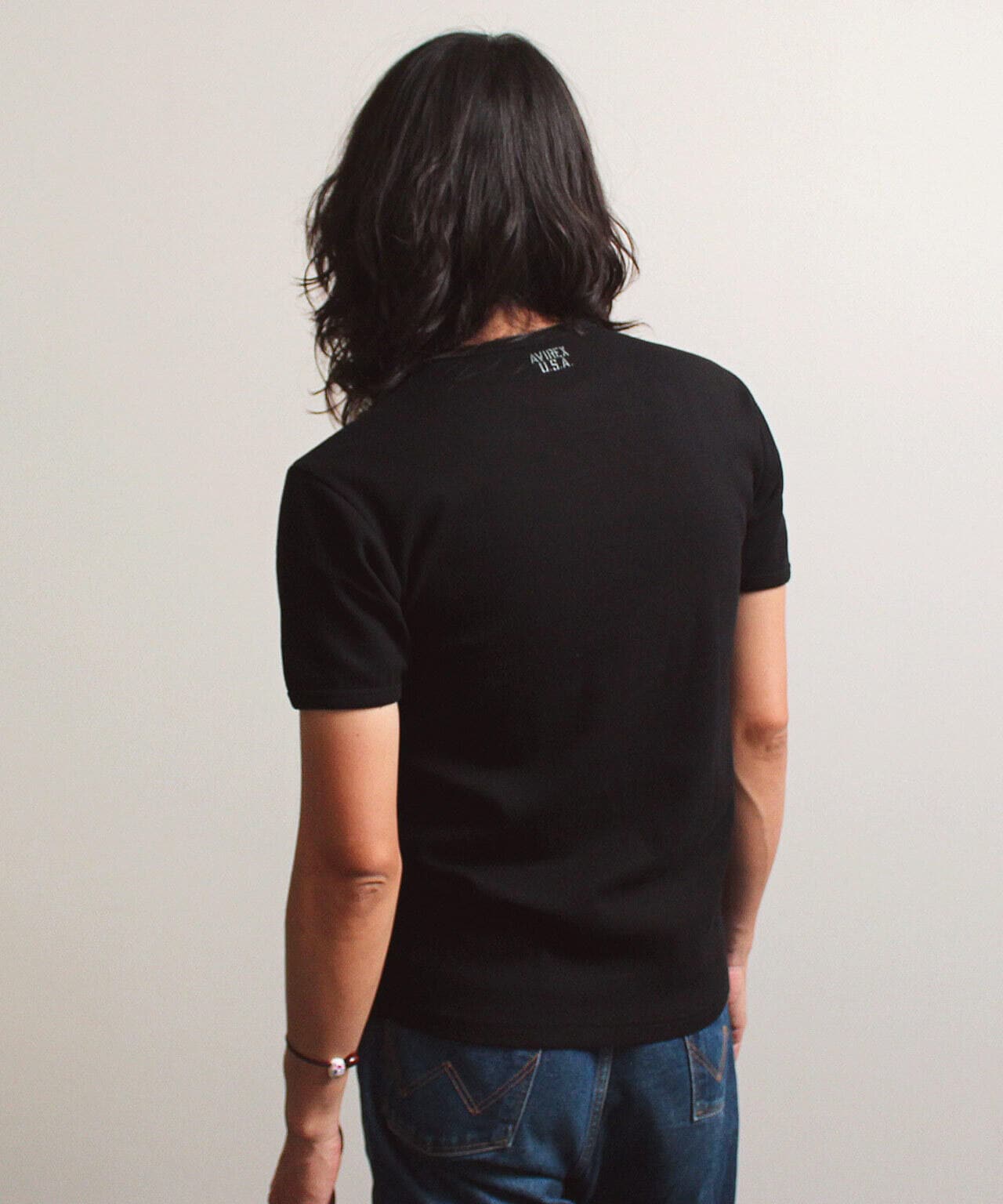 《DAILY/デイリー》RIB S/S HENLEY NECK T-SHIRT/リブ 半袖 ヘンリーネック Tシャツ  デイリーウェア