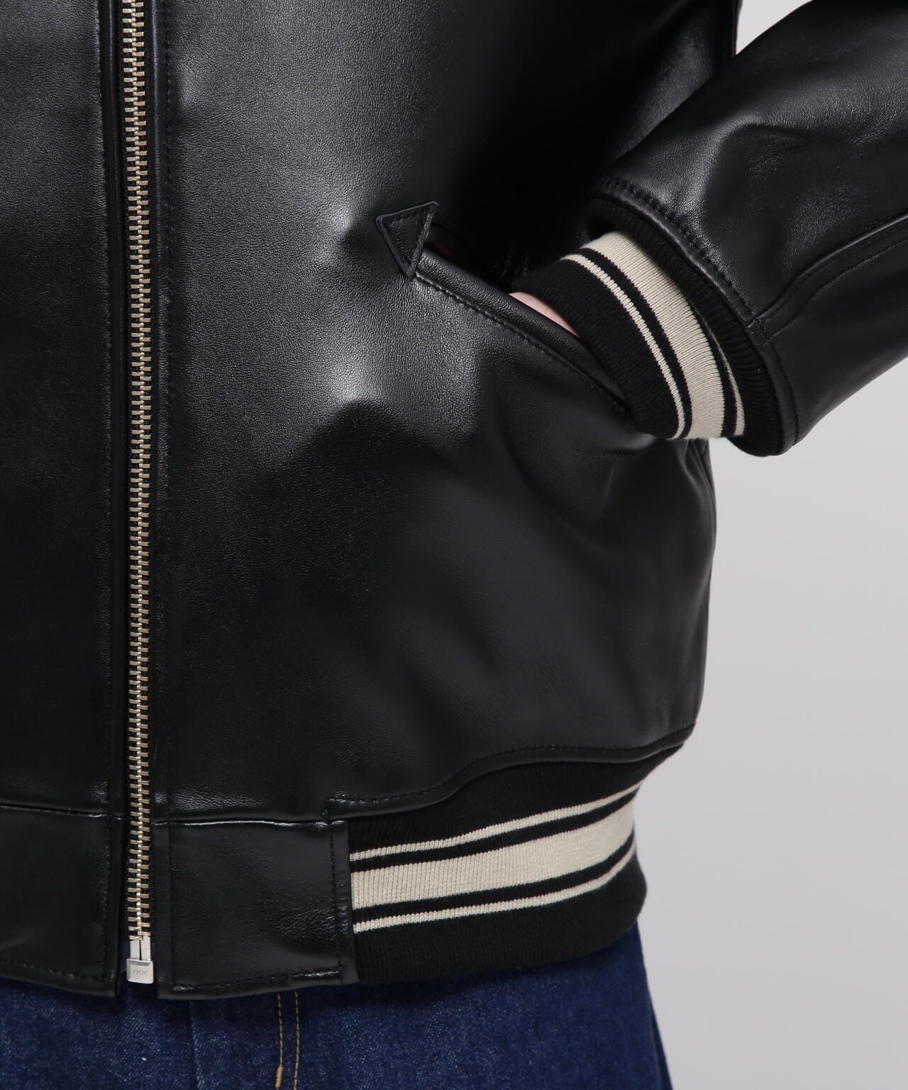 Coach leather varsity outlet jacket