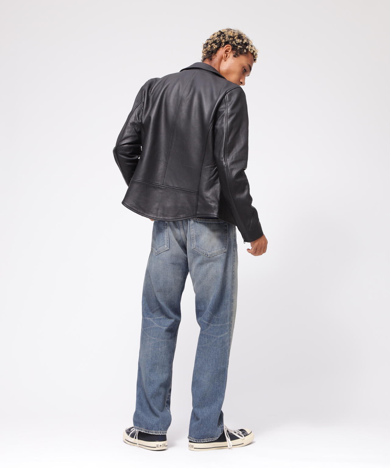 激レアコラボ】ベドウィン×デビロックスタッズダブルライダースジャケット