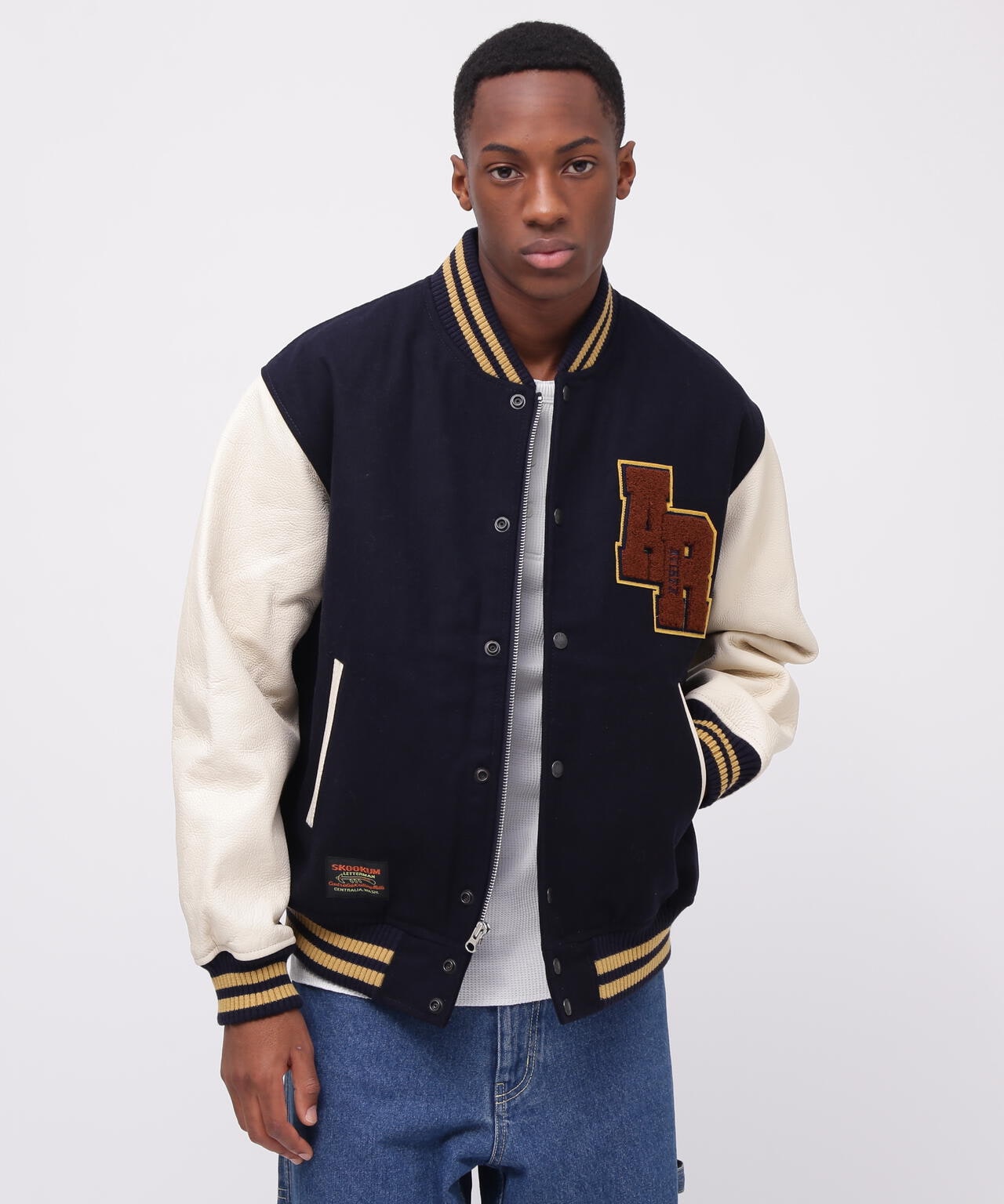 WEB&DEPOT限定》SKOOKUM VARSITY JACKET/スクーカム ヴァーシティ ジャケット | AVIREX ( アヴィレックス )  | US ONLINE STORE（US オンラインストア）