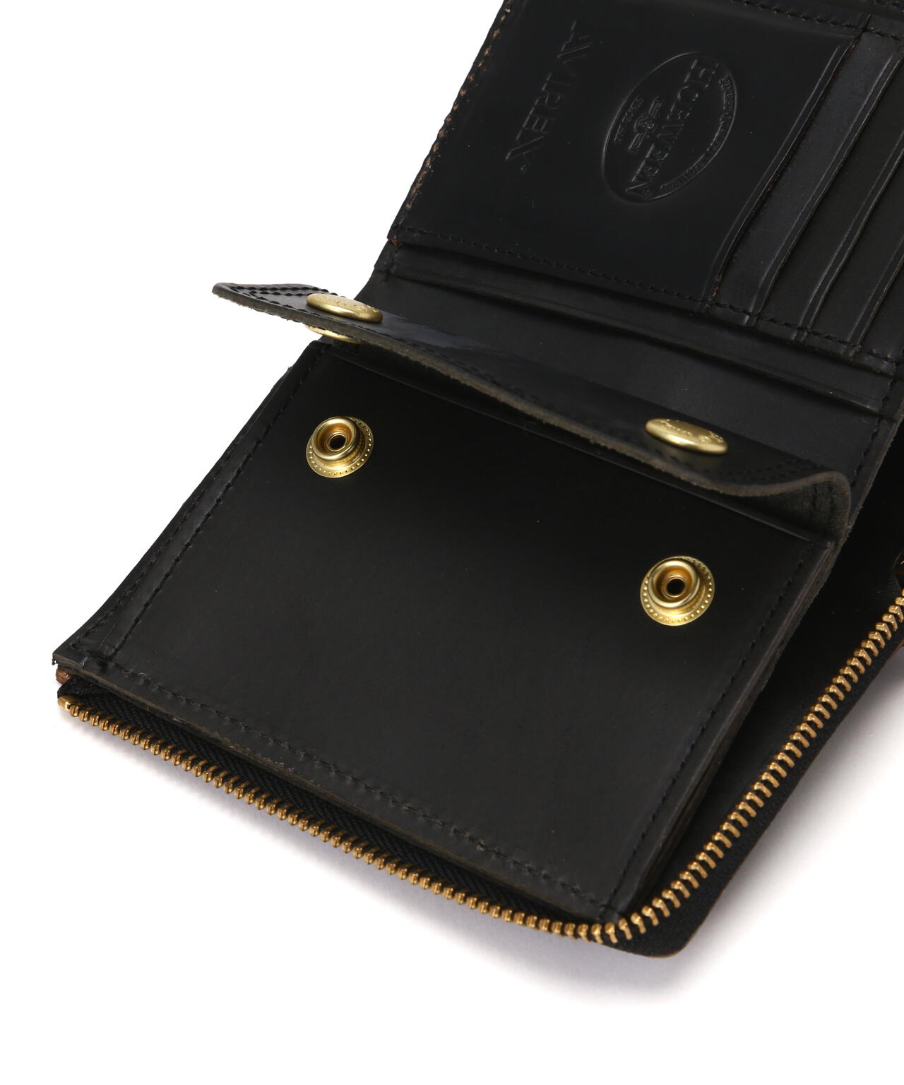 HORWEEN LEATHER L-SHAPED ZIPPER WALLET / ホーウィン レザー Ｌ字ファスナー ウォレット / | AVIREX  ( アヴィレックス ) | US ONLINE STORE（US オンラインストア）