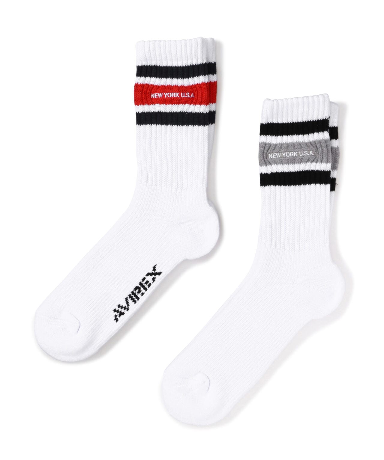 《直営店限定》LINE NEYYORK SOCKS / ライン ニューヨーク ソックス / AVIREX / アヴィレックス