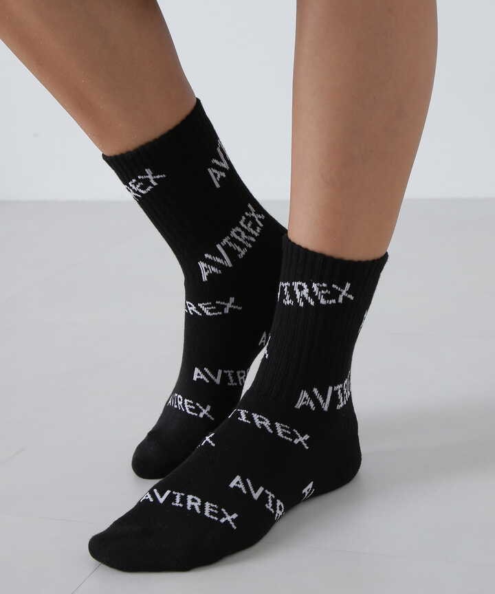 《直営店限定》LOGO PATTERN SOCKS/ロゴパターンソックス