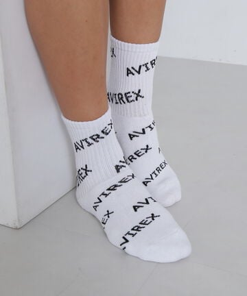 《直営店限定》LOGO PATTERN SOCKS/ロゴパターンソックス