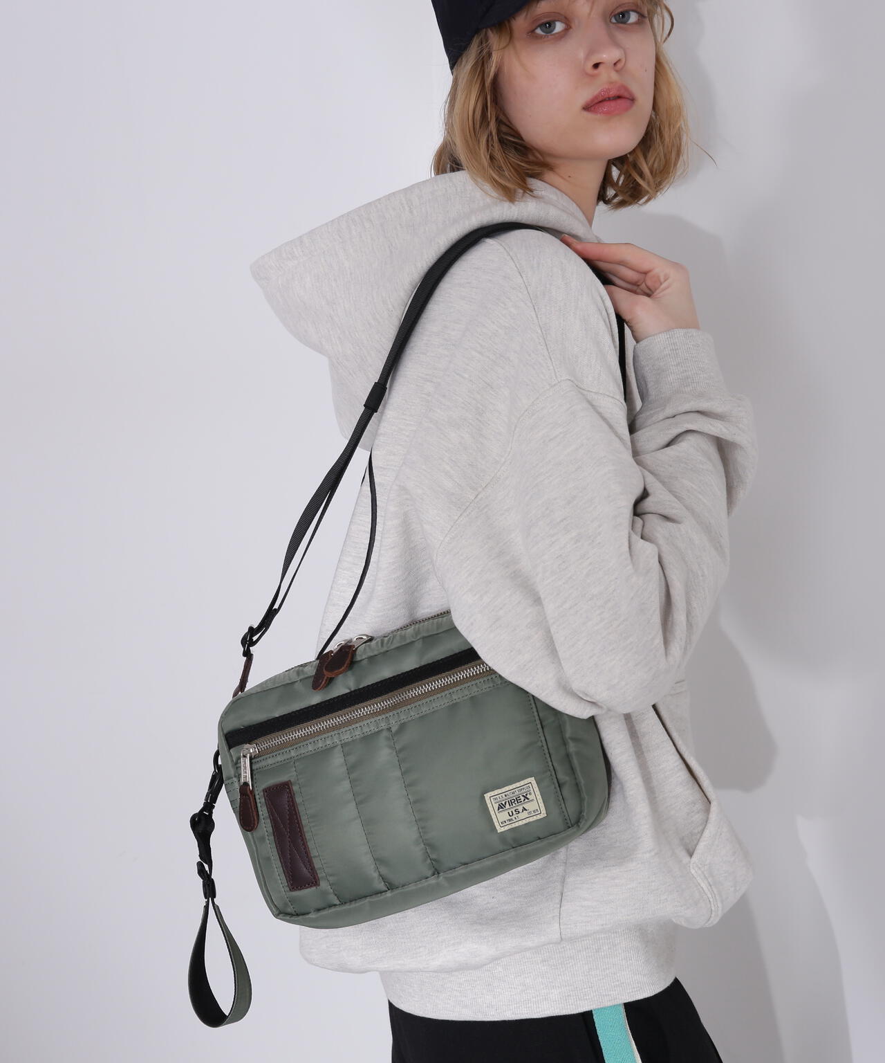 FLIGHT NYLON BOX SHOULDER BAG / フライト ナイロン ボックス 