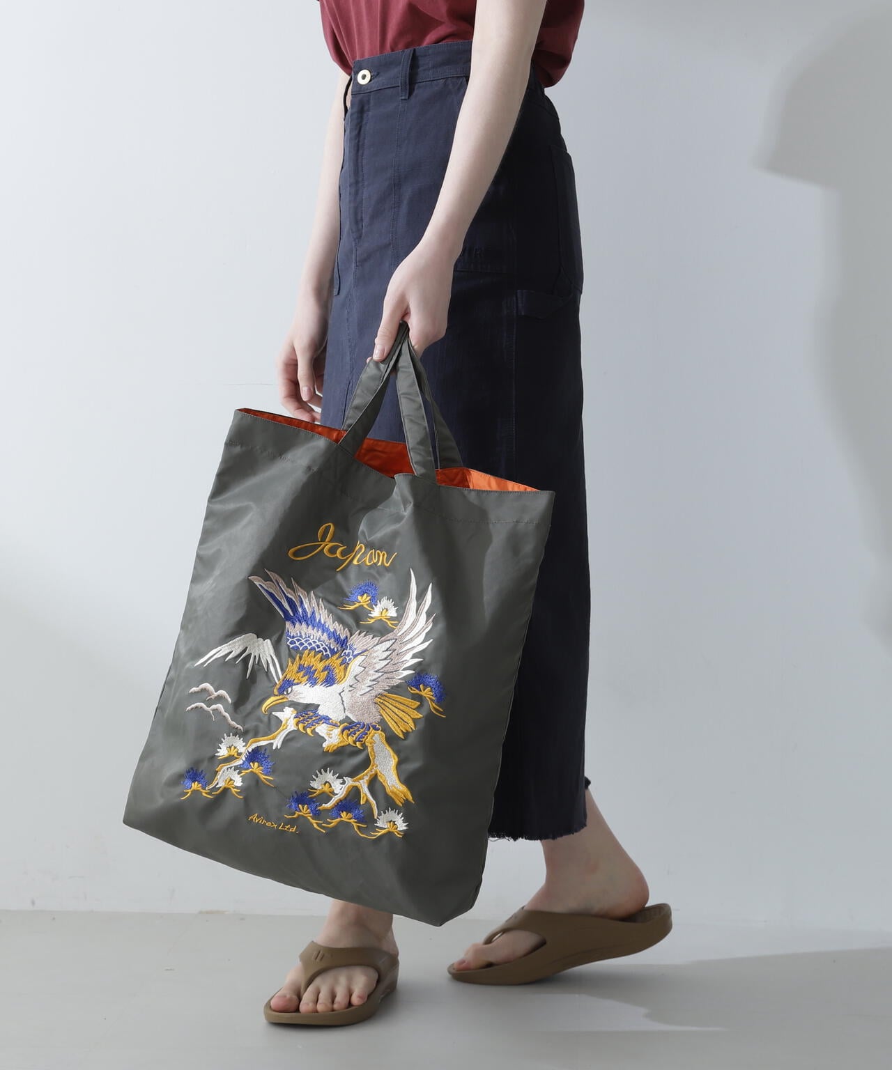 直営店限定》JAPAN STYLE EMBROIDERY TOTE BAG | AVIREX 