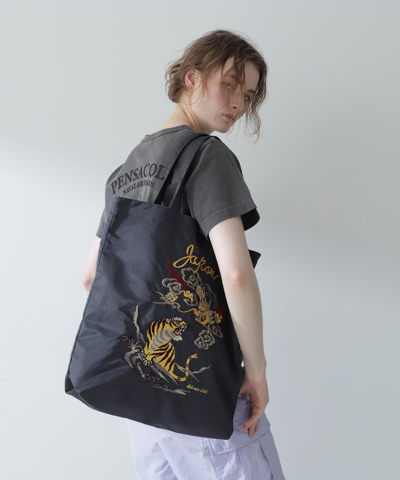 《直営店限定》JAPAN STYLE EMBROIDERY TOTE BAG