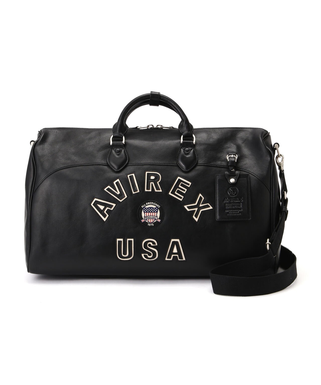 《直営店別注》VARSITY LEATHER DUFFLE BAG / バーシティレザー　ダッフル バッグ