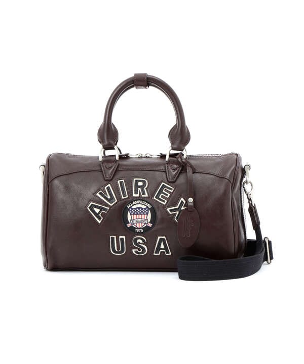 《直営店別注》VARSITY LEATHER MINI DUFFLE BAG / バーシティレザー ミニ ダッフル バッグ