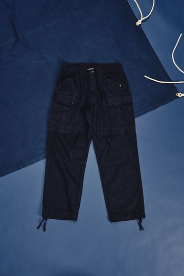 《TFQP by HANDROOM》JAPAN MADE DENIM CARGO PANT / ジャパンメイド デニム カーゴパンツ /