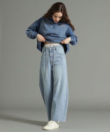 【先行予約 12月中旬-12月下旬入荷予定】《WEB LIMITED Belle LINE》W WEST DENIM PANTS/