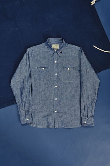 《TFQP by HANDROOM》JAPAN MADE CHAMBRAY SHIRT / ジャパンメイド シャンブレ