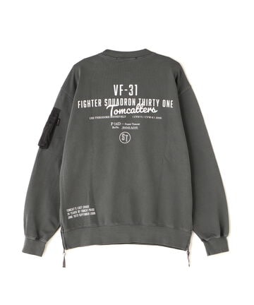 FADE WASH MIL. POCKET SWEAT / フェイドウォッシュ ミリタリーポケット スウェット / AVIREX / 