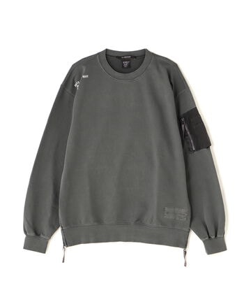 FADE WASH MIL. POCKET SWEAT / フェイドウォッシュ ミリタリーポケット スウェット / AVIREX / 