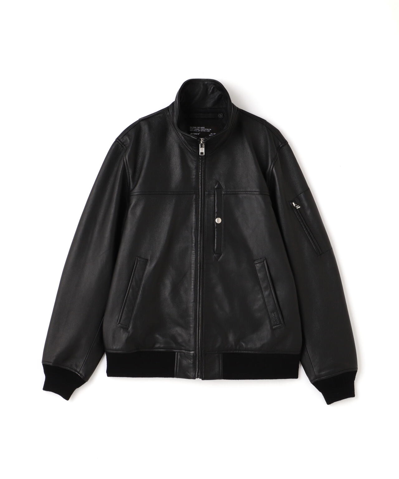 STAND LEATHER MA-1 MOD JACKET / スタンド レザー MA-1 | AVIREX ( アヴィレックス ) | US  ONLINE STORE（US オンラインストア）