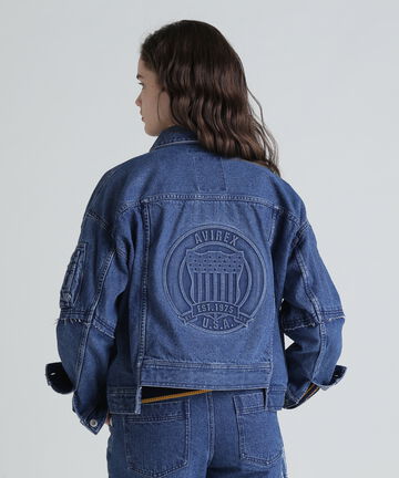 L/S EMBOSSING DENIM JACKET/エンボス デニムジャケット