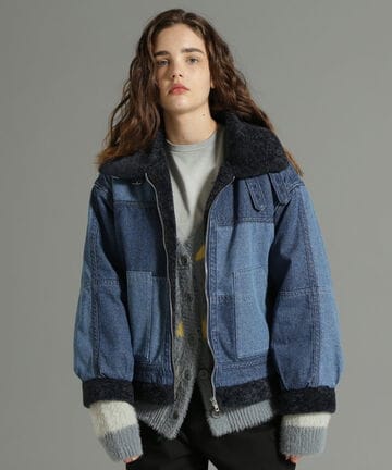 【先行予約 12月下旬-1月中旬入荷予定】《WEB LIMITED Belle LINE》DENIM B-3 JACKET/デニムB-3